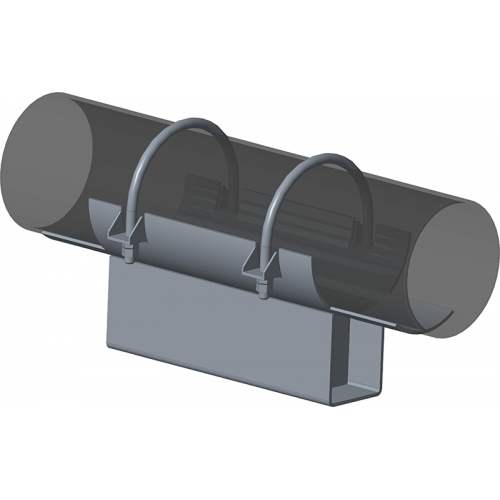 Опора неподвижная хомутовая с корпусом для тепловых сетей ТС-670.00.00 377х280х340х100 мм Серия 5.903-13 выпуск 7-95 32,8 кг