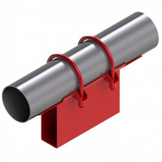 Опора неподвижная хомутовая корпусная для тепловых сетей исп. А22 / АС22 09Г2С 133х80х340х151 мм ОСТ 36-146-88 8,9 кг