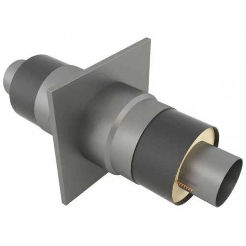 Опора неподвижная щитовая в оцинкованной ППУ изоляции для отопления 09Г2С 820х975х1300х2000 мм ГОСТ 30732-2006