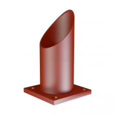 Опора неподвижная трубчатая для тепловых сетей исп. Б2 Ст20 133х150 мм ОСТ 36-146-88 1,9 кг