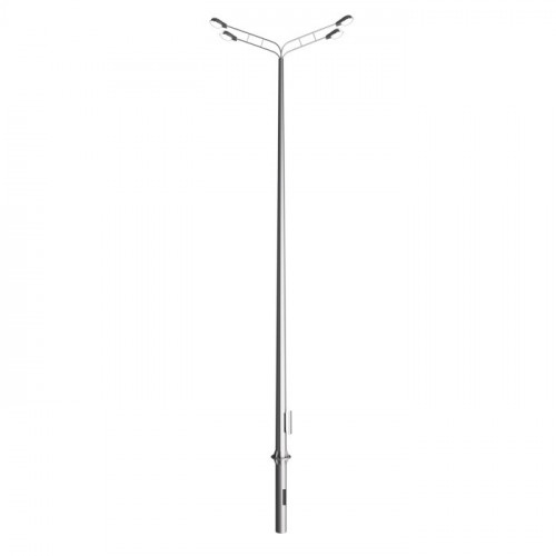 Опора освещения силовая граненая фланцевая круглая СФГ-700(90)-8,0-01-ц Ст3сп5 90х230х8 мм