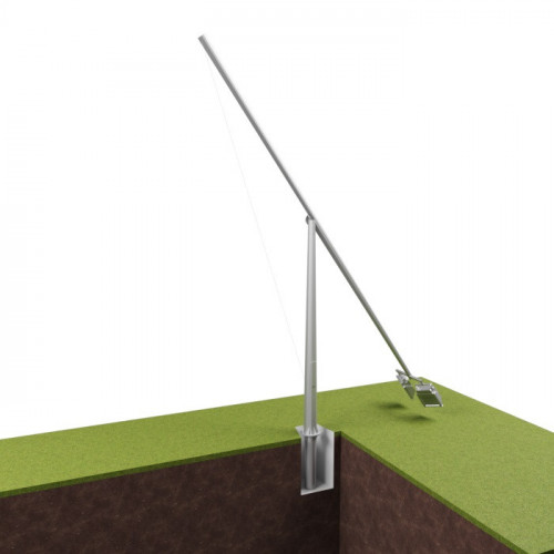 Опора освещения складывающаяся граненая фланцевая квадратная СОФ-3 Ст3сп5 60х136х3 мм в Красноярске

