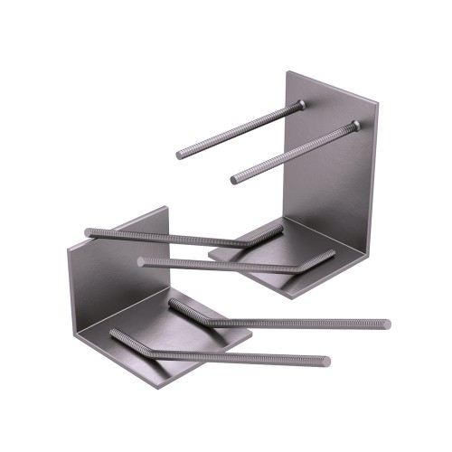 Закладная деталь для железобетонных конструкций оцинкованная МН101-6 100х60х20 мм Серия 1.400-15 Выпуск 1